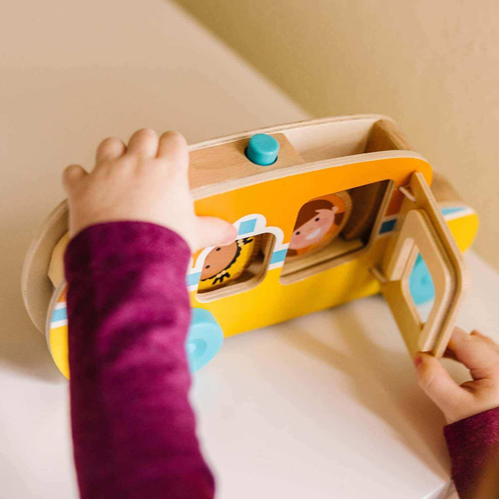 Melissa & Doug GO Tots Wooden Race Bus toy Earthlets