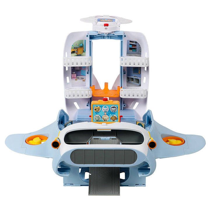 Octonauts Series 1 Octoray Transforming Playset with removable Mini-Ray, featuring mobile headquarters in open position.