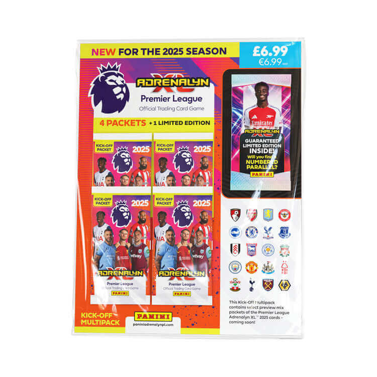 Panini Premier League Adrenalyn XL Trading Card Game 2024/25 Season Pack with Limited Edition Cards