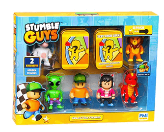 PMI Stumble Guys Collectible Figures 8PK Deluxe Box 8PK Deluxe Box: Pack 3 Mini Figures Earthlets