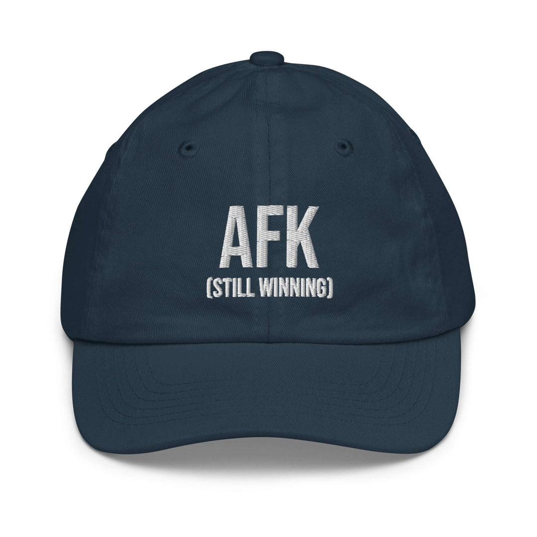 AFK Youth baseball cap with adjustable strap and breathable eyelets, ideal for sun protection during activities.