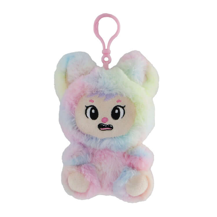 LaBabies Series 2 Sorbet Squad 4" Collectable Plush Keychain Blind Box in pastel colors with cute facial expression.
