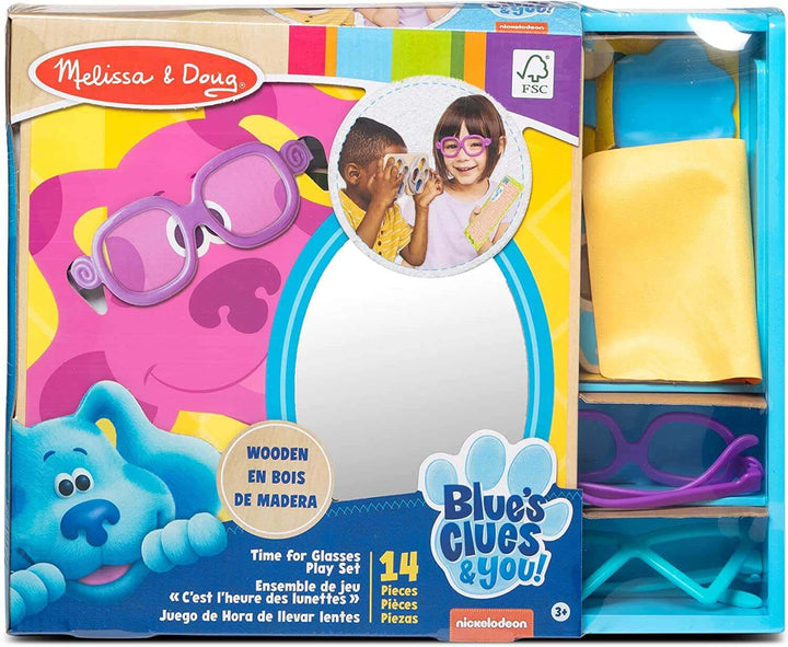 Melissa & Doug Blue’s Clues & You! Time for Glasses Eye Doctor Play Set Earthlets