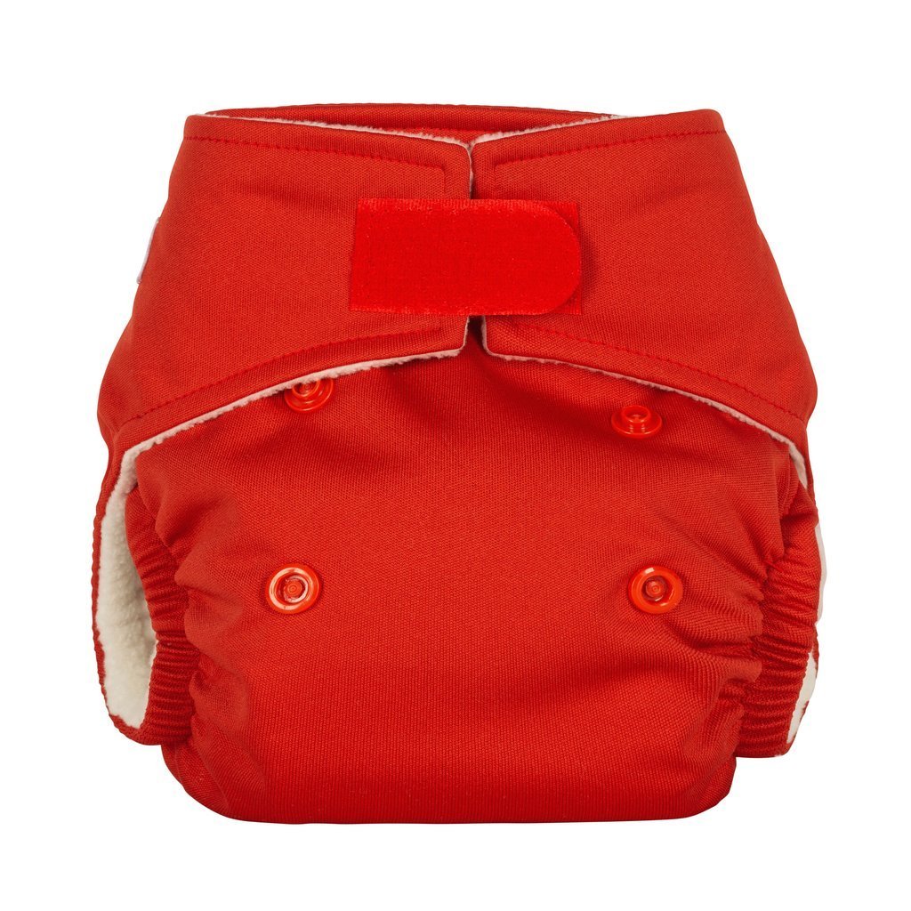 Baba + BooOne Size Reusable Nappy - PlainColour: Berryreusable nappies all in one nappiesEarthlets