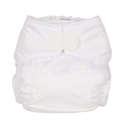 Baba + Boo One Size Reusable Nappy - Plain Colour: Cotton reusable nappies all in one nappies Earthlets