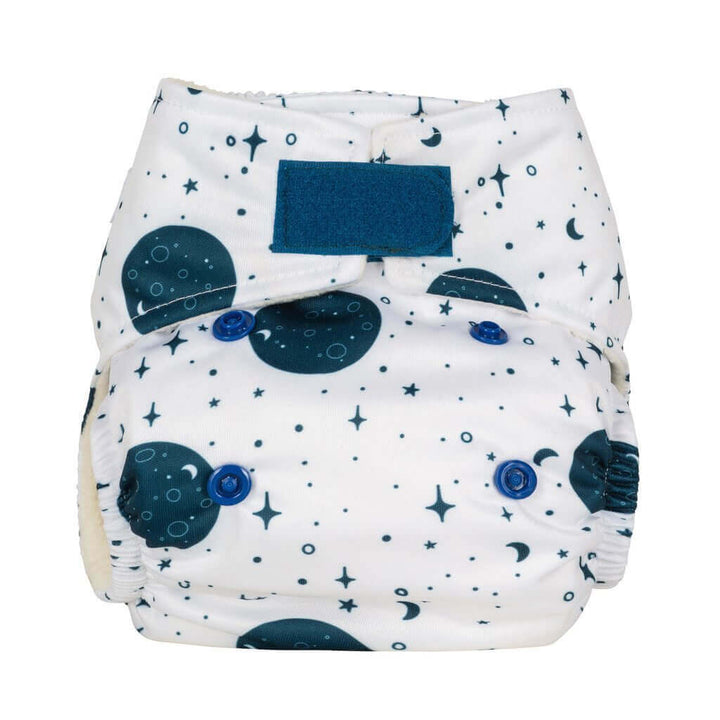 Baba + Boo Newborn Reusable Nappy - Prints Colour: Pebbles reusable nappies all in one nappies Earthlets