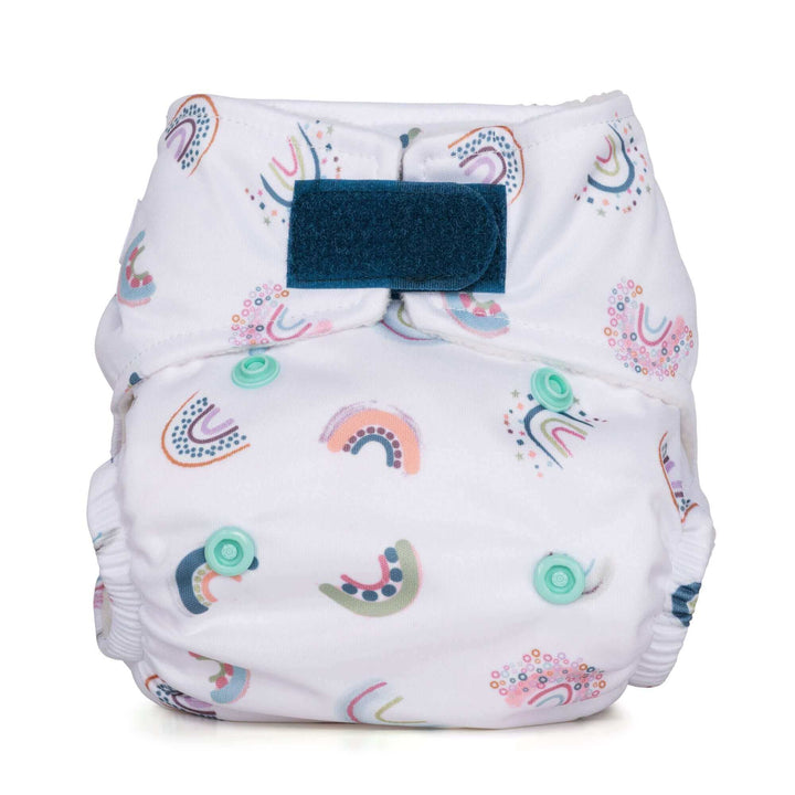 Baba + Boo Newborn Reusable Nappy - Prints Colour: Pebbles reusable nappies all in one nappies Earthlets