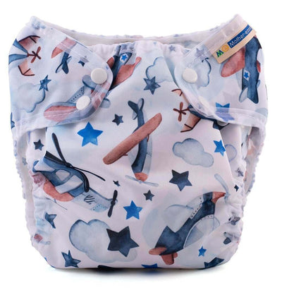 Mother-ease Wizard Duo Cover Colour: Flight Size: XL reusable nappies Earthlets