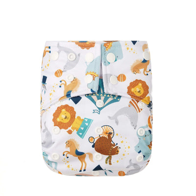 HappyBear One Size Pocket Nappy Colour: Circus reusable nappies Earthlets