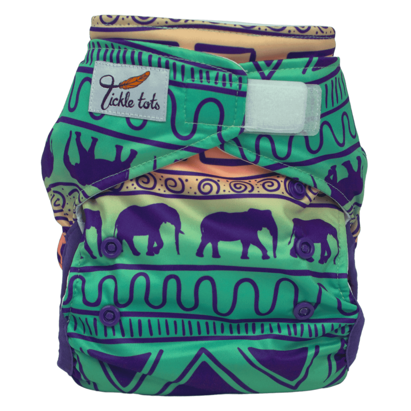 Tickle Tots All-In-One Nappy Colour: Tembo reusable nappies all in one nappies Earthlets