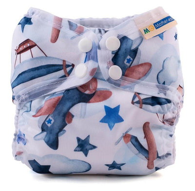 Mother-ease Wizard Uno Stay Dry - Newborn Colour: Flight Size: XS reusable nappies all in one nappies Earthlets