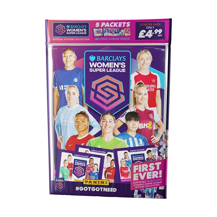 Panini Barclays Women’s Super League 2023/24 Sticker Collection Product: Starter Pack (5 Packs) Sticker Collection Earthlets