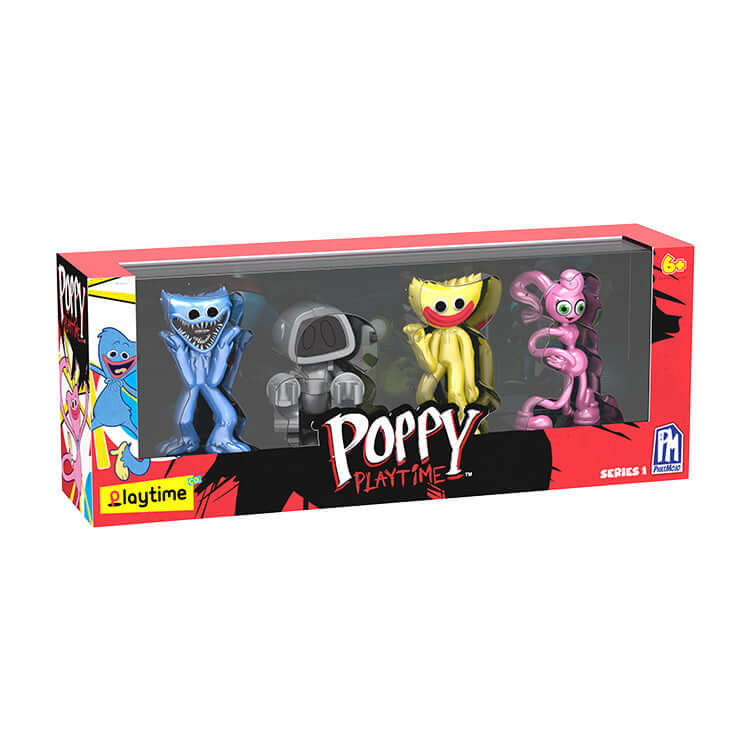 PhatMojo Poppy Playtime Collector Figure 4PK Products: Collector Figure Pack Mini Figures Earthlets