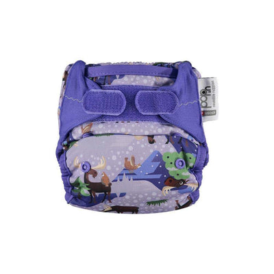 Close Parent Pop-in Bamboo Nappy Pattern - Tabs Colour: Moose reusable nappies Earthlets