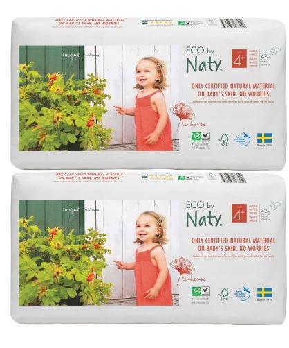 NatySize 4+ Eco Nappies - 42 packMulti Pack: 2disposable nappies size 4 plusEarthlets