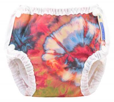 Mother-ease Swim Nappy Colour: Sunburst Explosion Size: S reusable swim nappies Earthlets