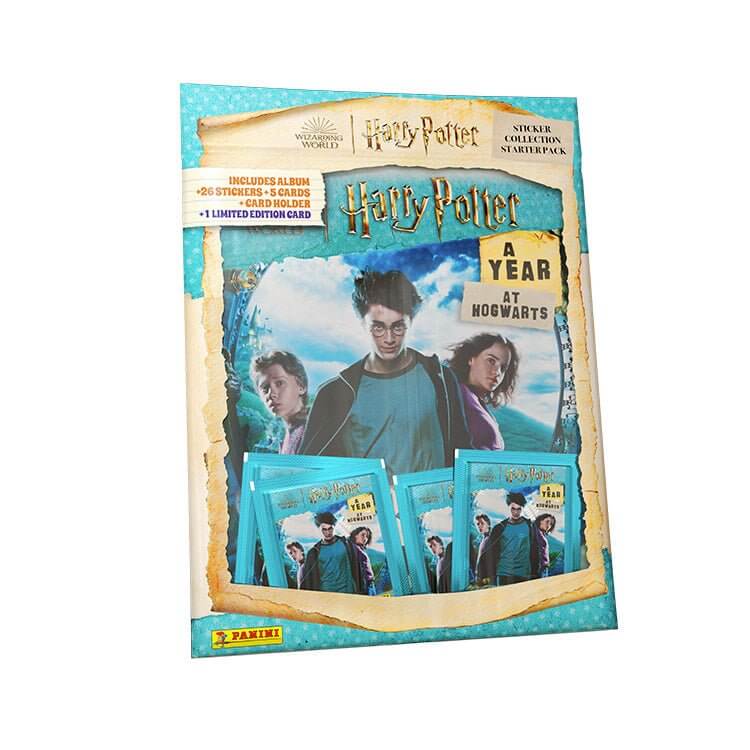 Panini Harry Potter A Year At Hogwarts Sticker Collection Product: Starter Pack (26 Stickers + 5 Cards) Sticker Collection Earthlets