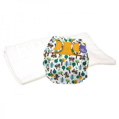 Bambino Mio Mioduo Two-Piece Nappy Size: Size 2 Colour: Raccoon Retreat reusable nappies Earthlets