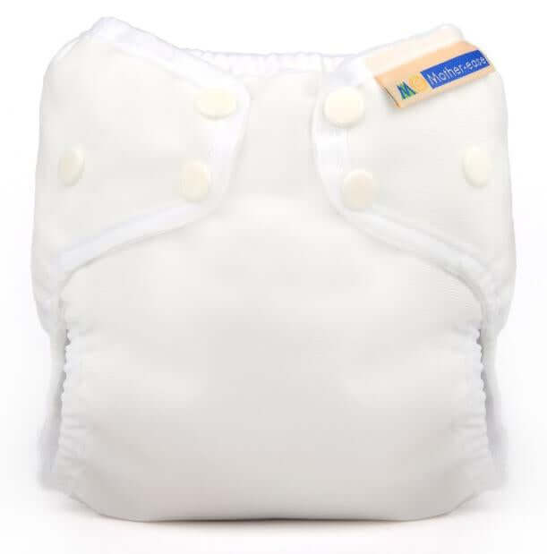 Mother-ease Wizard Uno Organic Cotton - One Size Colour: White Size: OS reusable nappies Earthlets