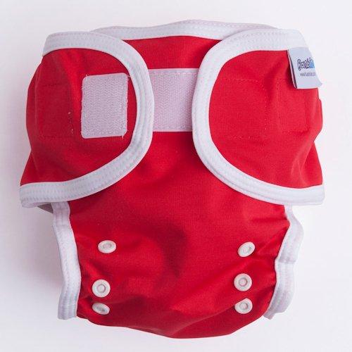 Bambinex Onesize Nappy Wrap Colour: Red reusable nappies Earthlets
