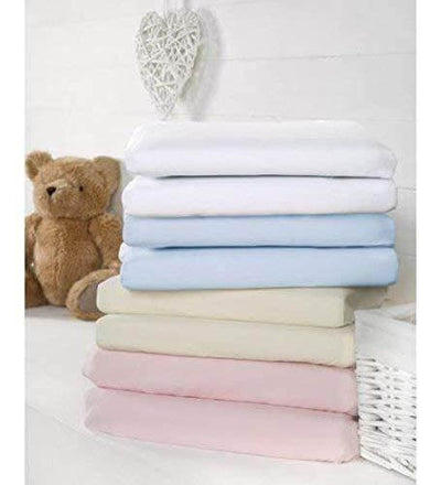 Bizzi Growin Fitted Moses basket - Pram Sheets Pink nursery sheets & mattress protectors Earthlets