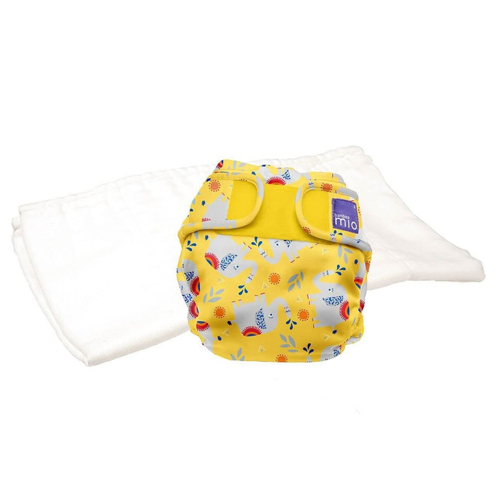 Bambino Mio Mioduo Two-Piece Nappy Size: Size 1 Colour: Butterfly Bloom reusable nappies Earthlets