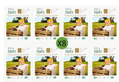 NatySize 6 Nappies - 17 packMulti Pack: 8disposable nappies size 6Earthlets