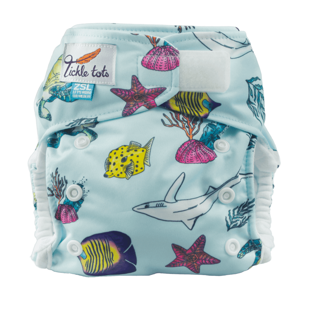 Tickle Tots All-In-One Nappy Colour: Blast Off reusable nappies all in one nappies Earthlets